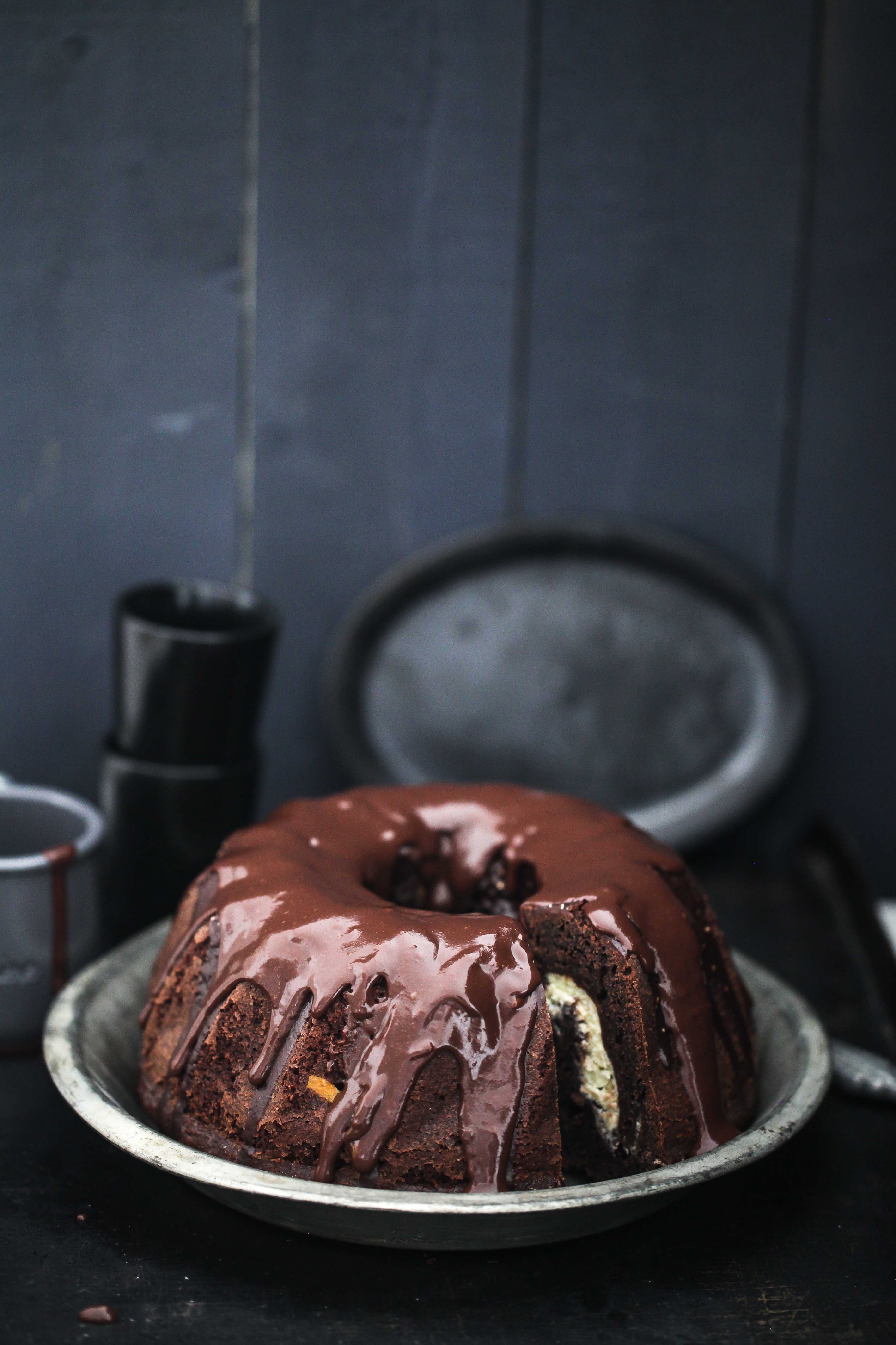 Schokoladenkuchen mit Cheesecakefüllung | Zucker, Zimt und Liebe