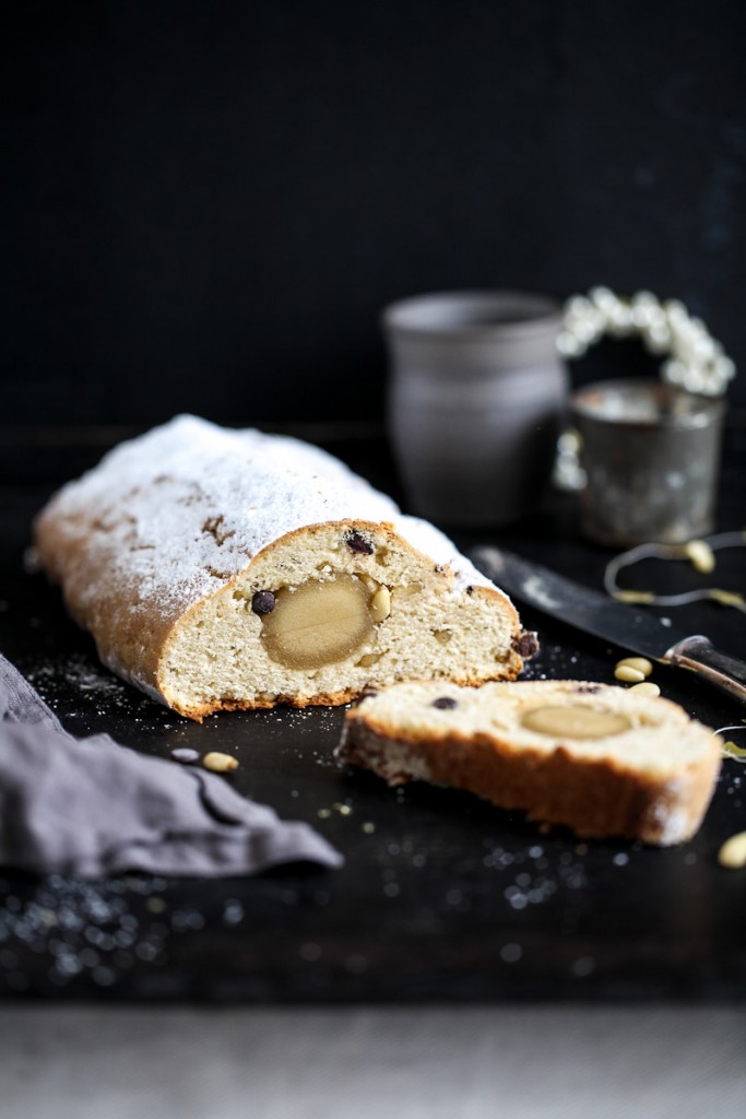 Quarkstollen einfacher Weihnachtsstollen Rezept zuckerzimtundliebe EDEKA Merry X-Nuts Pinienkerne