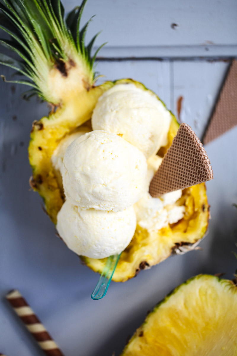 Ananas Eis ohne Eismaschine | Zucker, Zimt und Liebe