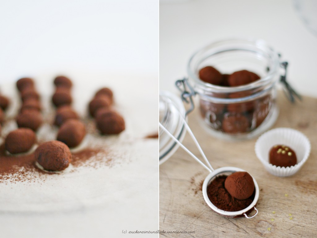 Ziegenfrischkäse-Schokoladen-Trüffel mit schwarzem Pfeffer- gar nicht ... Ziegenfrischkäse-Schokoladen-Trüffel mit schwarzem Pfeffer- gar nicht ...