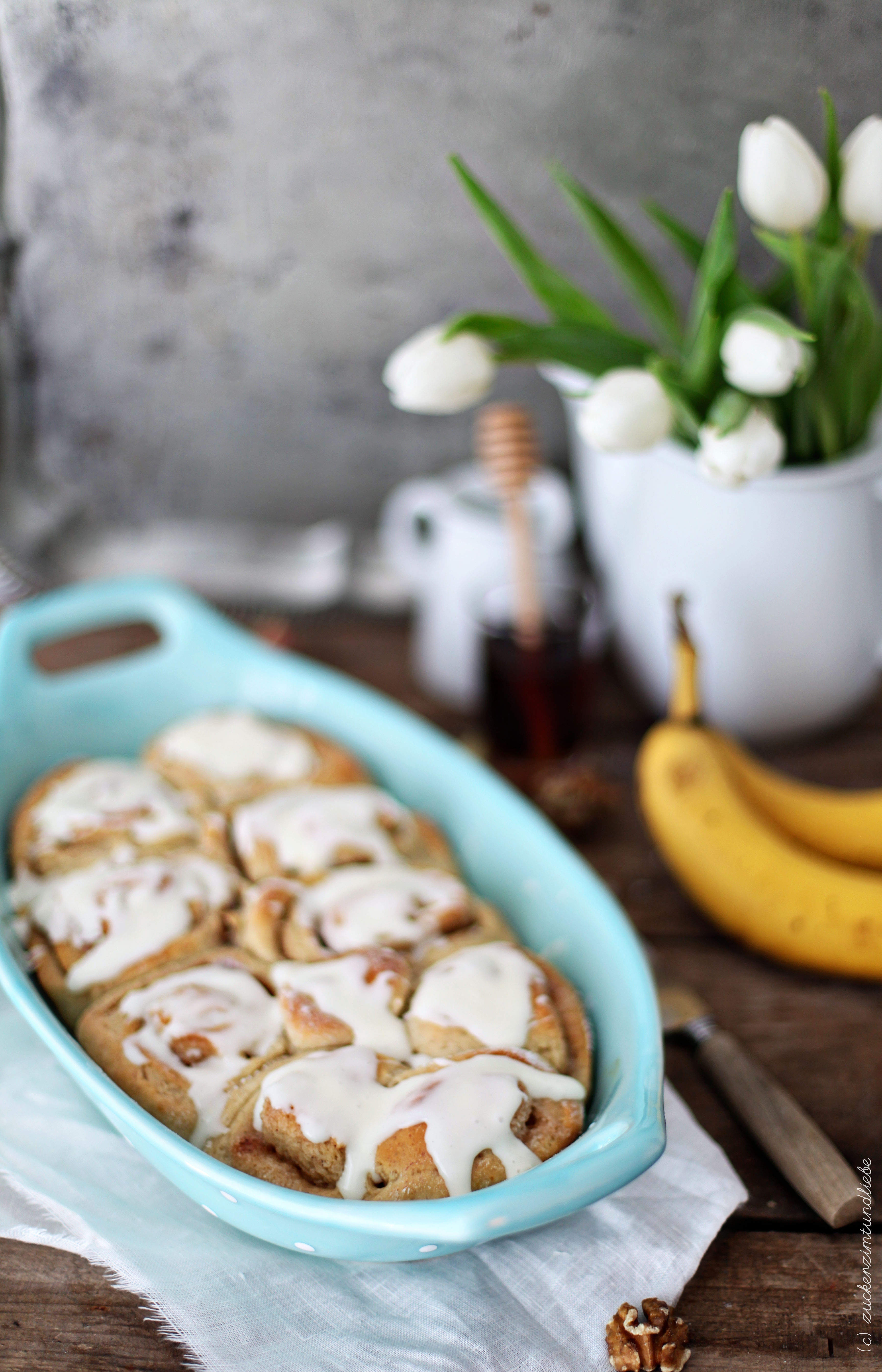 Rezept Zimtschnecken mit Banane Zuckerzimtundliebe gebacken