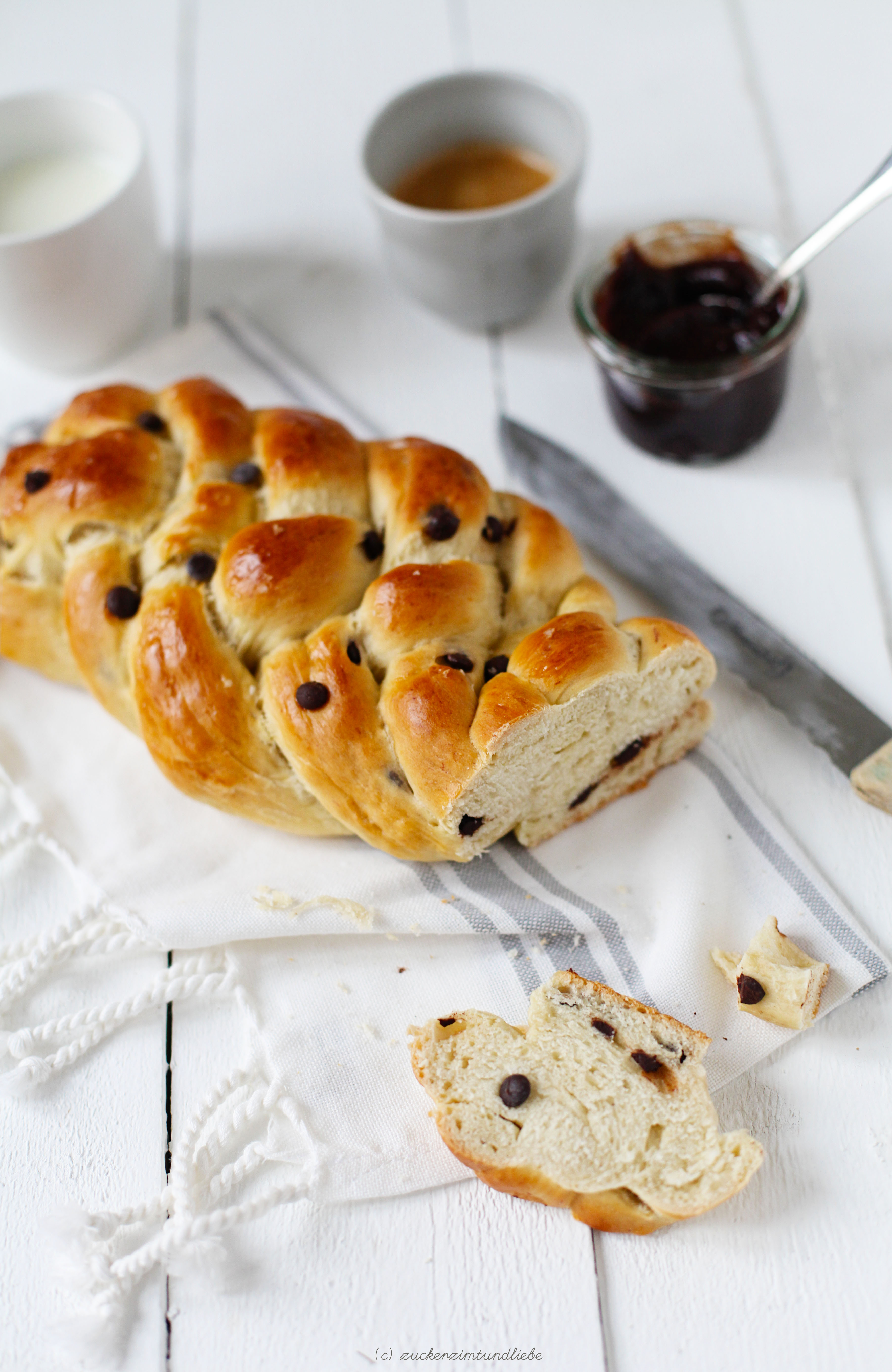 Zuckerzimtundliebe Rezept Brioche Bananen Schokoladen Brioche Süsses ...