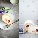 Rezept einfache Biskuitrolle mit Himbeeren und Quarkfuellung zuckerzimtundliebe kuchenrezept sonntagssuess himbeerrolle biskuitteig