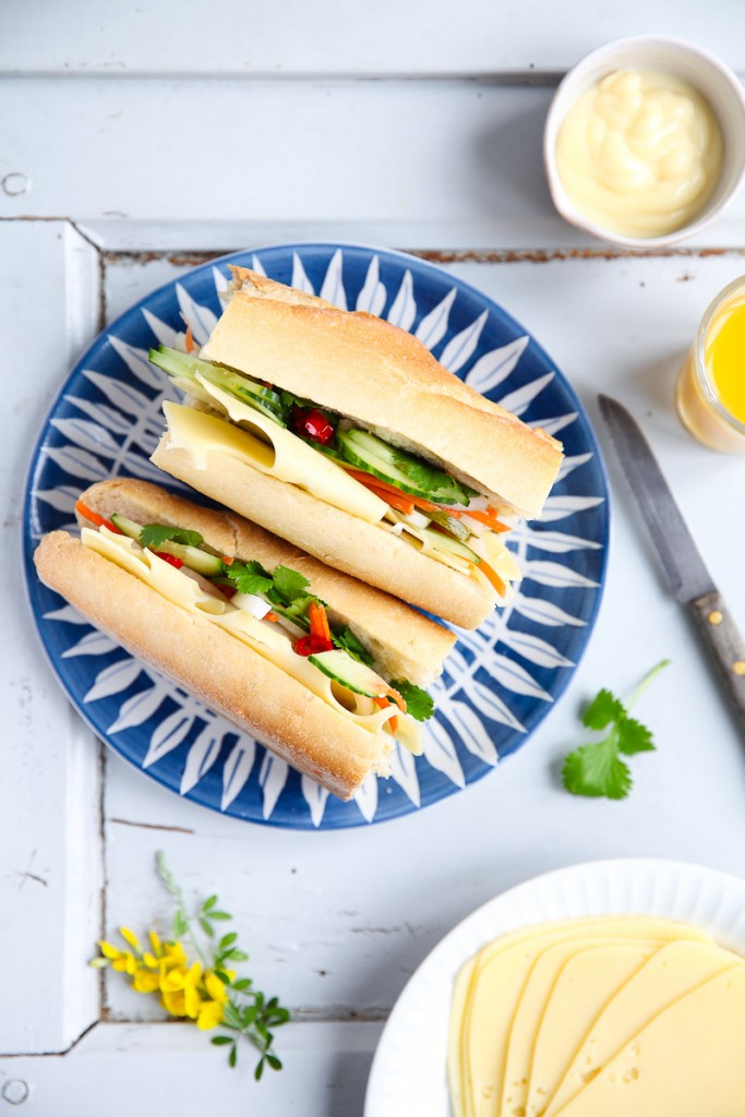 Banh Mi Sandwich Rezept recipe wirkaesebroten Leerdamer zuckerzimtundliebe stulle kaesebrot kaesestulle sandwich vietnamesisches essen