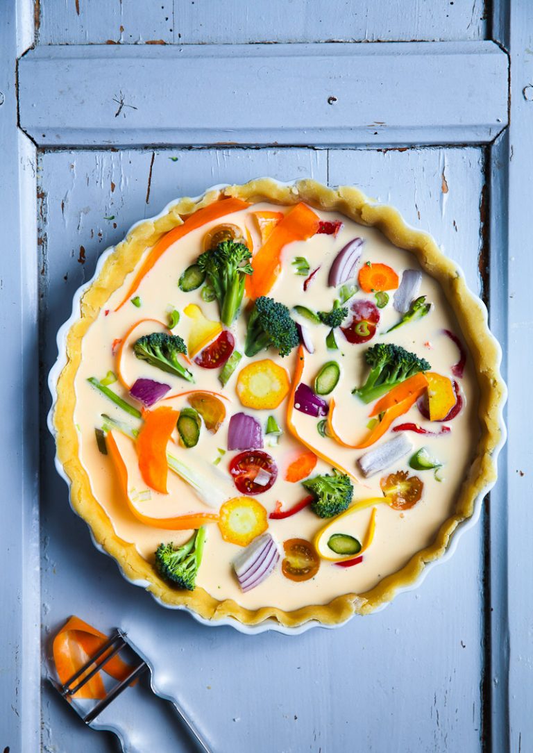 Rezept für bunte Gemüse Quiche | Zucker, Zimt und Liebe