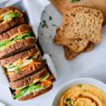 Süsskartoffel Hummus Sandwich Rezept Stulle der Woche wie macht man Hummus selber Süsskartoffel rezept sandwichrezepte edeka saatenbrot zuckerzimtundliebe foodblog sandwichideen foodphotography food styling virginia horstmann
