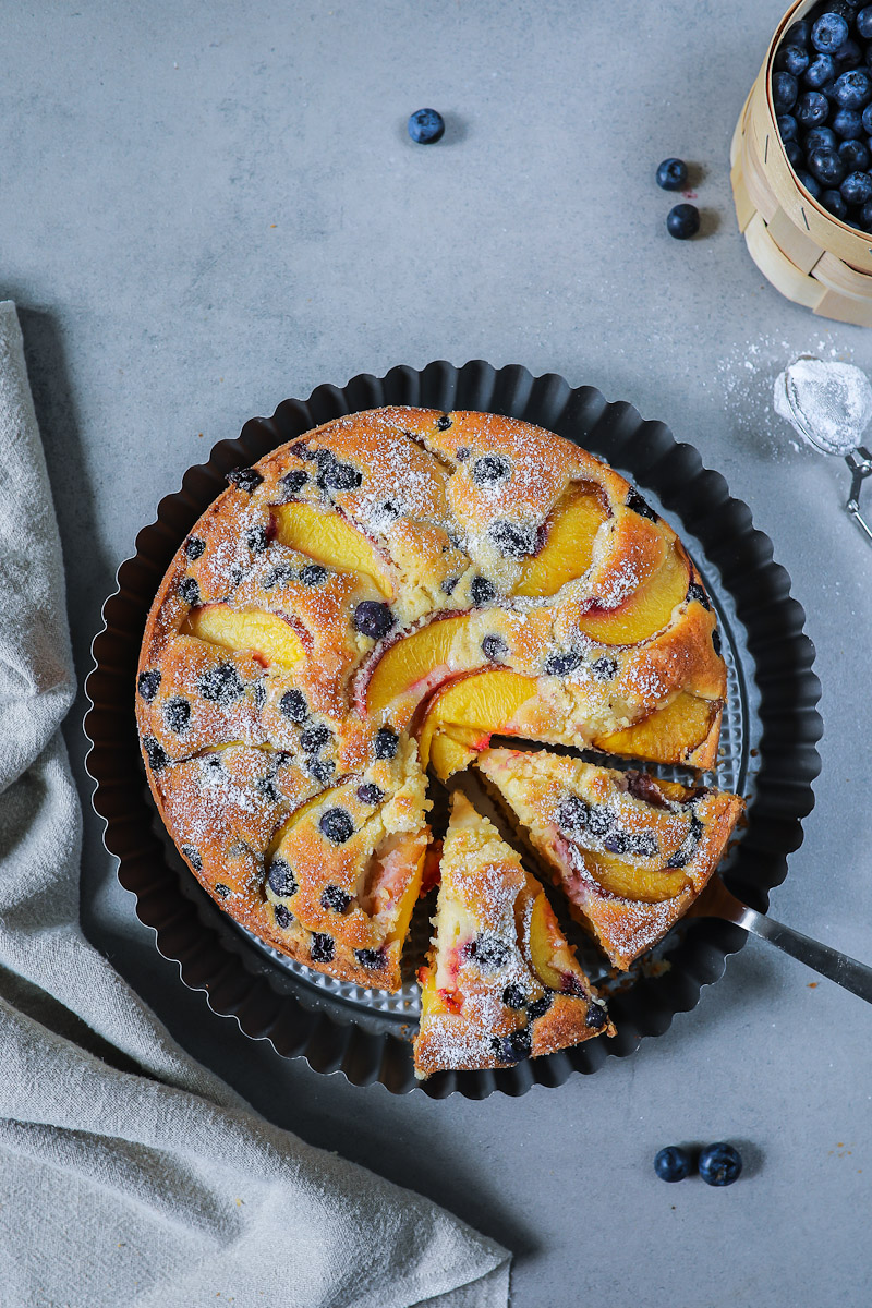 Rezept Pfirsich Blaubeer Kuchen | Zucker, Zimt und Liebe