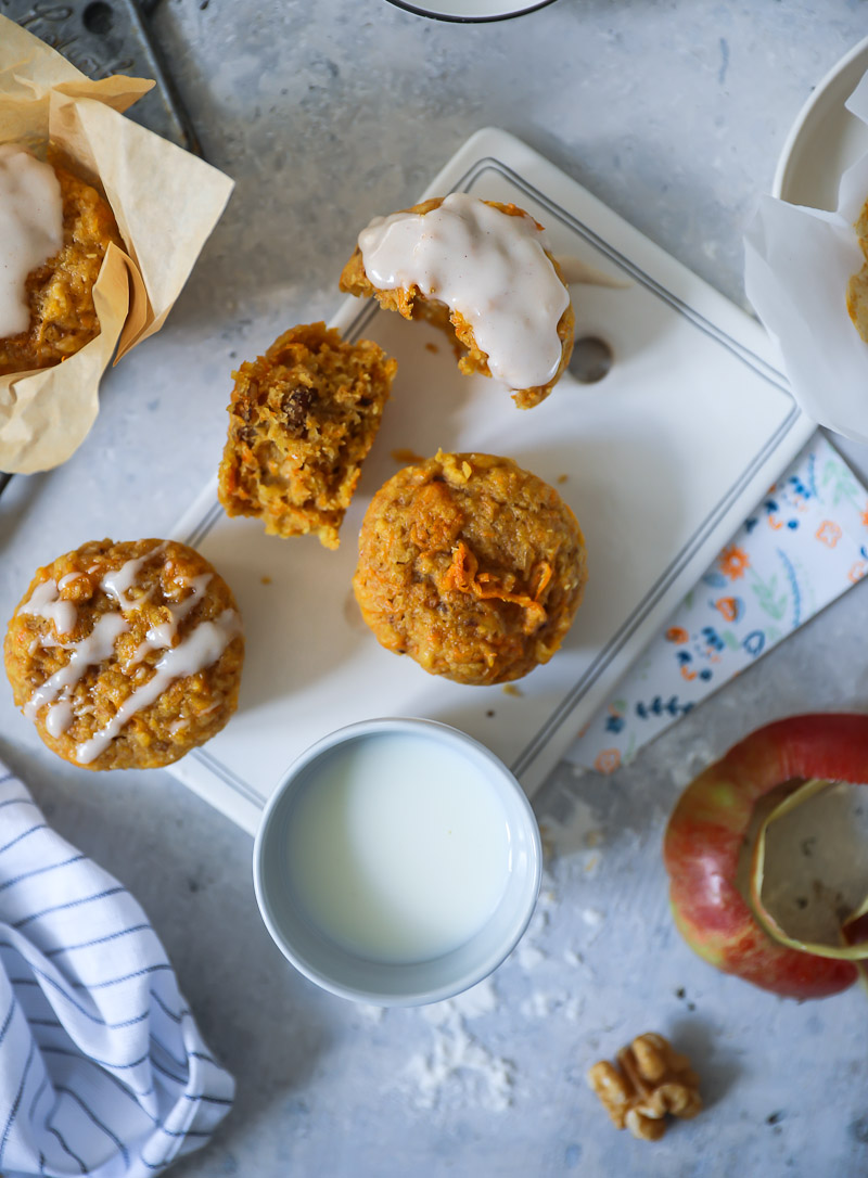 Apfel Möhren Muffins Rezept | Zucker, Zimt und Liebe