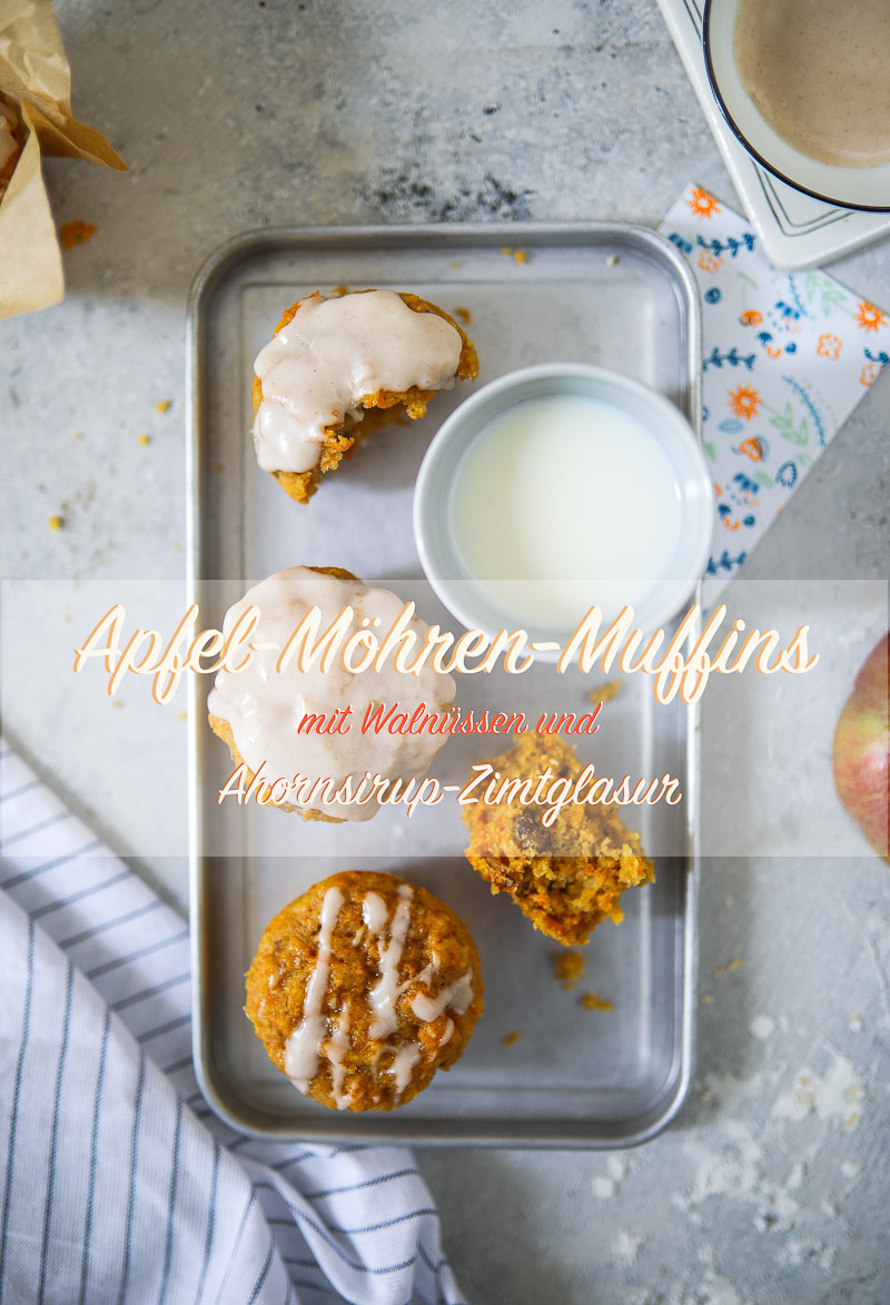 Apfel Möhren Muffins Rezept | Zucker, Zimt und Liebe