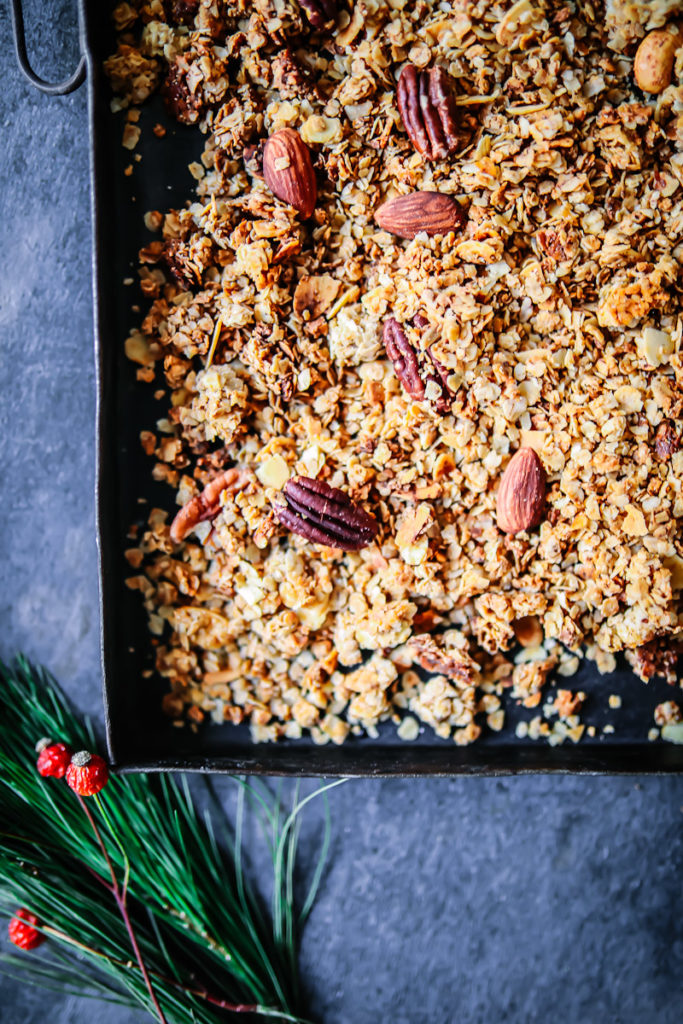 weihnachtsmuesli granola lebkuchen muesli granola selber machen zuckerzimtundliebe weihnachtsrezepte post aus meiner kueche geschenke aus der kueche essbare geschenke weihnachten lebkuchenrezepte pekannuss foodblog backblog haferflocken