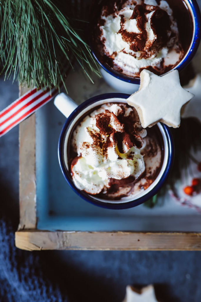 Heisse Schokolade Rezept Hot chocolate mit echter Schokolade weihnachten winter getränk soulfood hygge zuckerzimtundliebe foodblog backblog weihnachtsrezepte getränke winter