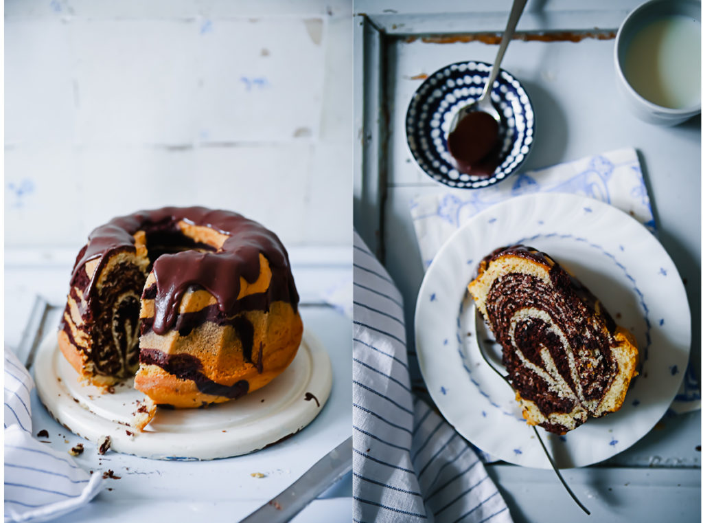 Zebrakuchen Gugelhupf Rezept mit Guss Zebra cake bundt cake Backen backrezept einfacher Kuchen Marmorkuchen Napfkuchen Rührteig zuckerzimtundliebe foodblog backblog food photographie foodstyling