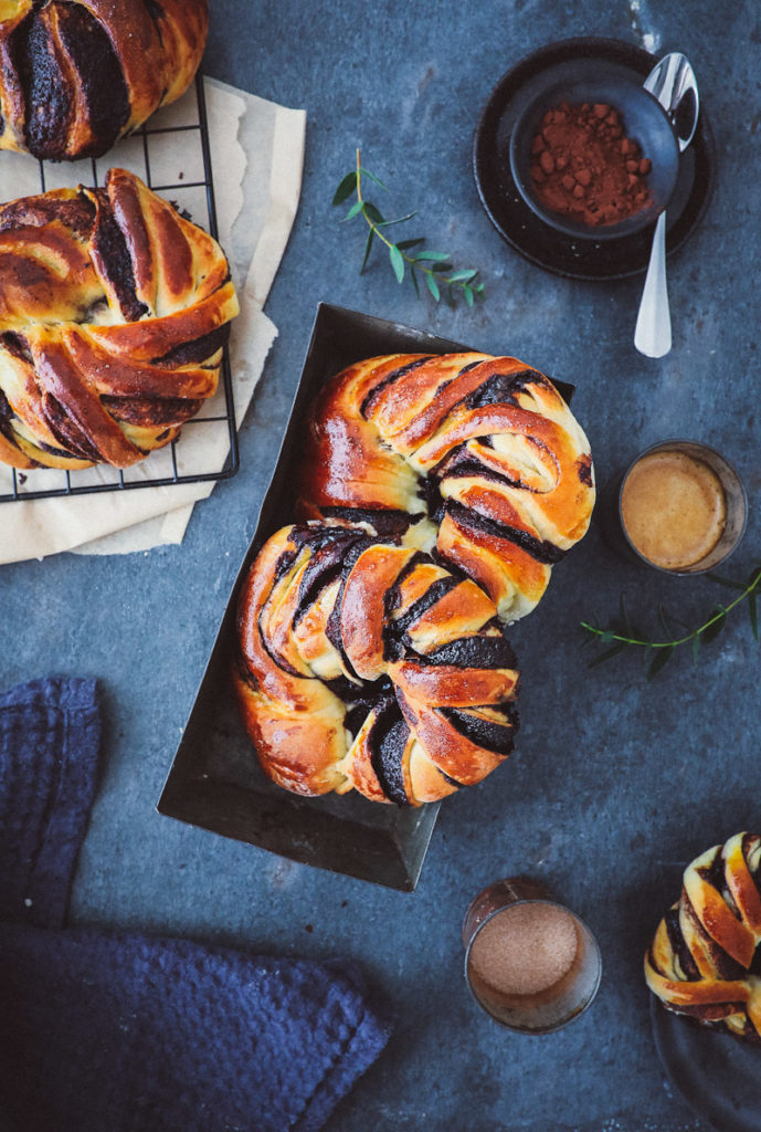 Schokoladen Swirl Hefekranz Rezept | Zucker, Zimt und Liebe