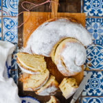 Ensaimada Rezept Mallorca Gebäck selber machen Hefezopf Puderzucker Backen Backrezept Brotrezept einfacher Hefeteig zuckerzimtundliebe foodblog backblog foodstyling