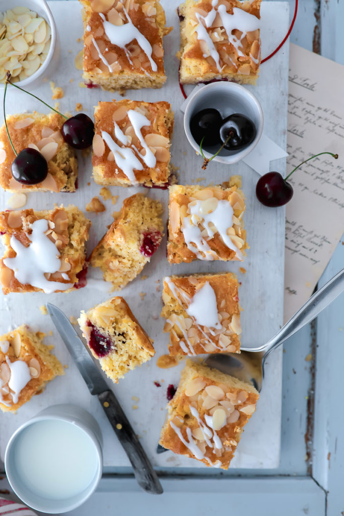 Rezept für Kirschkuchen vom Blech