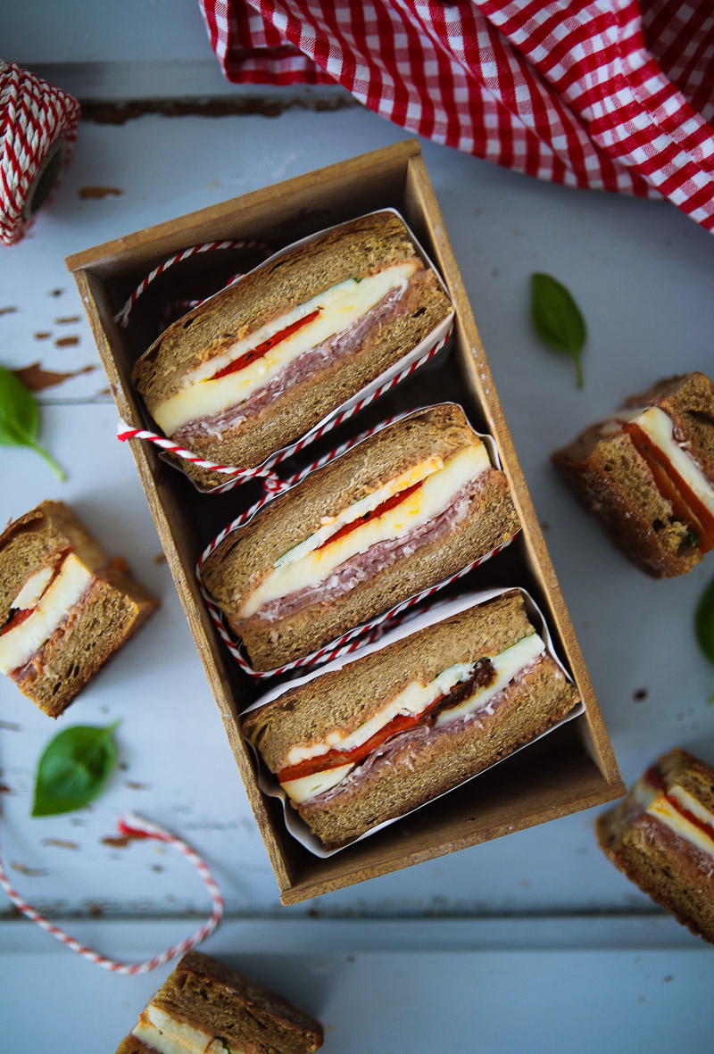 Rezept für italienische Picknick Sandwiches – italian pressed sandwich ...
