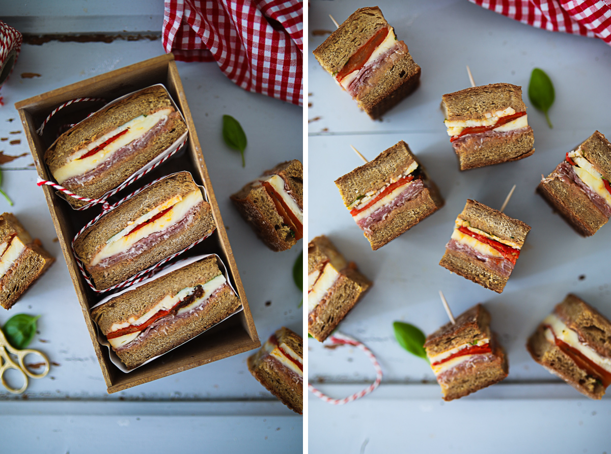 Rezept für italienische Picknick Sandwiches – italian pressed sandwich ...