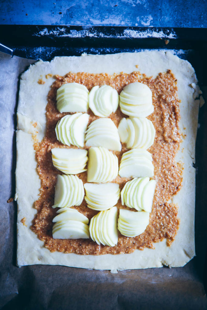 Apfeltarte Frangipane Galette Apfelkuchen Foodstyling Food photography zuckerzimtundliebe die besten apfelkuchen apfelrezepte herbstkuchen mürbeteig