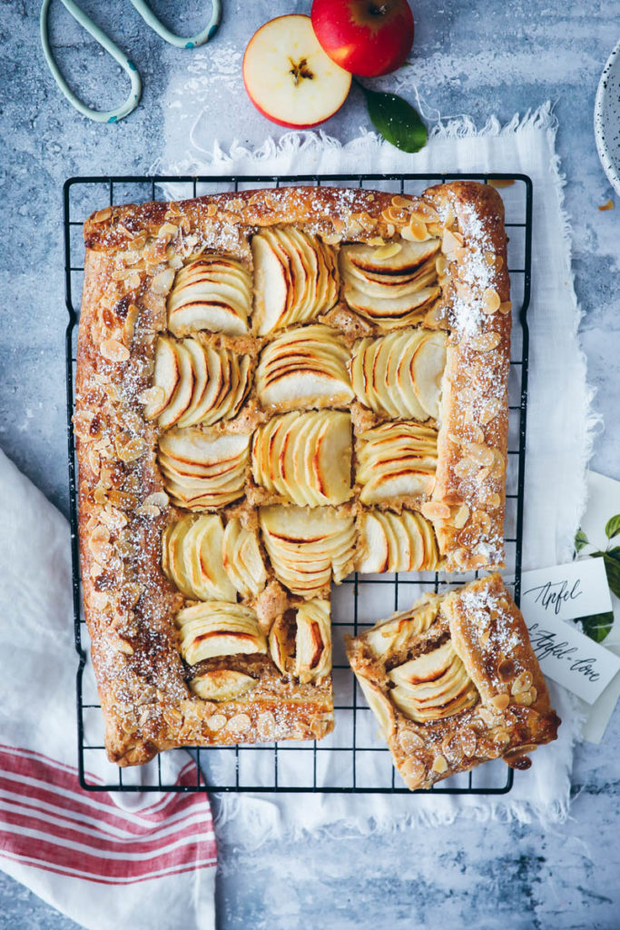 Apfeltarte Frangipane Galette Apfelkuchen Foodstyling Food photography zuckerzimtundliebe die besten apfelkuchen apfelrezepte herbstkuchen mürbeteig