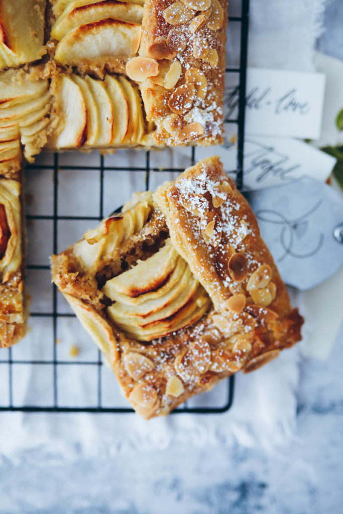 Apfeltarte Frangipane Galette Apfelkuchen Foodstyling Food photography zuckerzimtundliebe die besten apfelkuchen apfelrezepte herbstkuchen mürbeteig