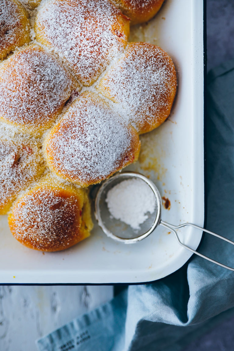 Berliner vom Blech ohne Frittieren | Zucker, Zimt und Liebe