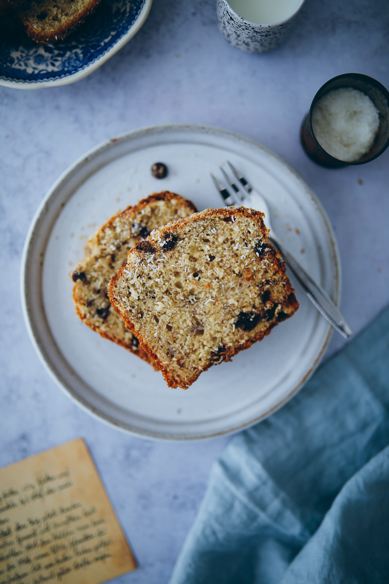 Kokos Schoko Bananenbrot