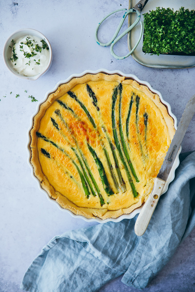 Grüner Spargel Quiche Rezept | Zucker, Zimt und Liebe