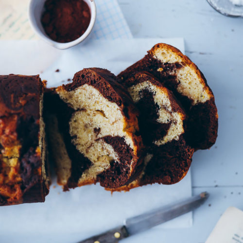 Marmorkuchen Bananenbrot Rezept marble banana bread loaf cake zuckerzimtundliebe backblog food styling food photography einfacher kuchen backblog