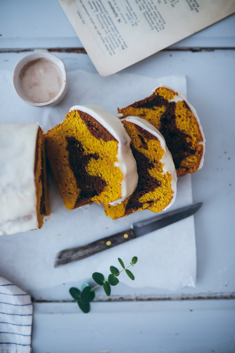 Rezept für pumpkin bread - Kürbiskuchen mit Zimtglasur | Zucker, Zimt ...