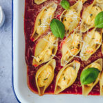Ricotta Galbani Muschelnudeln stuffed pasta shells conchiglione kürbis pasta pumpkin pasta tomatensugo zuckerzimtundliebe einfaches pastarezept mittagessen
