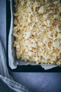 rezept Streuselkuchen Blech Hefeteig wie von Oma Bäckerei zuckerzimtundliebe sheetcake streusel cake recipe german cake kuchenklassiker foodstyling food stylist bakefeed feedfeed food52 Backrezept Kuchenbuffet