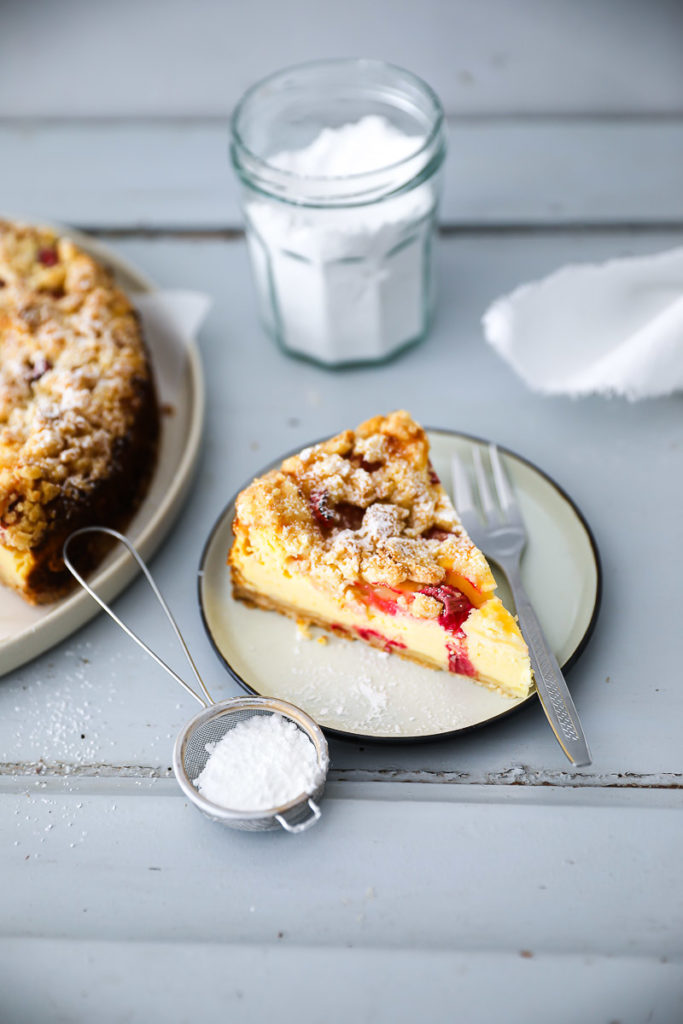 Rhabarber Streusel Käsekuchen | Zucker, Zimt und Liebe