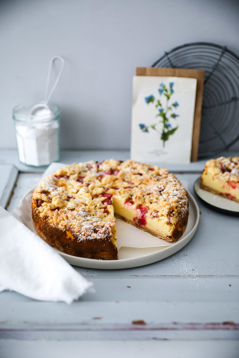 Rhabarber Streusel Käsekuchen | Zucker, Zimt und Liebe