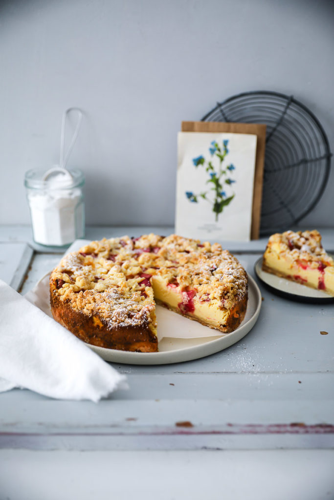 Rhabarber Streusel Käsekuchen | Zucker, Zimt und Liebe