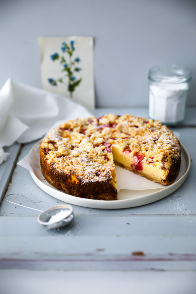 Rhabarber Streusel Käsekuchen | Zucker, Zimt und Liebe