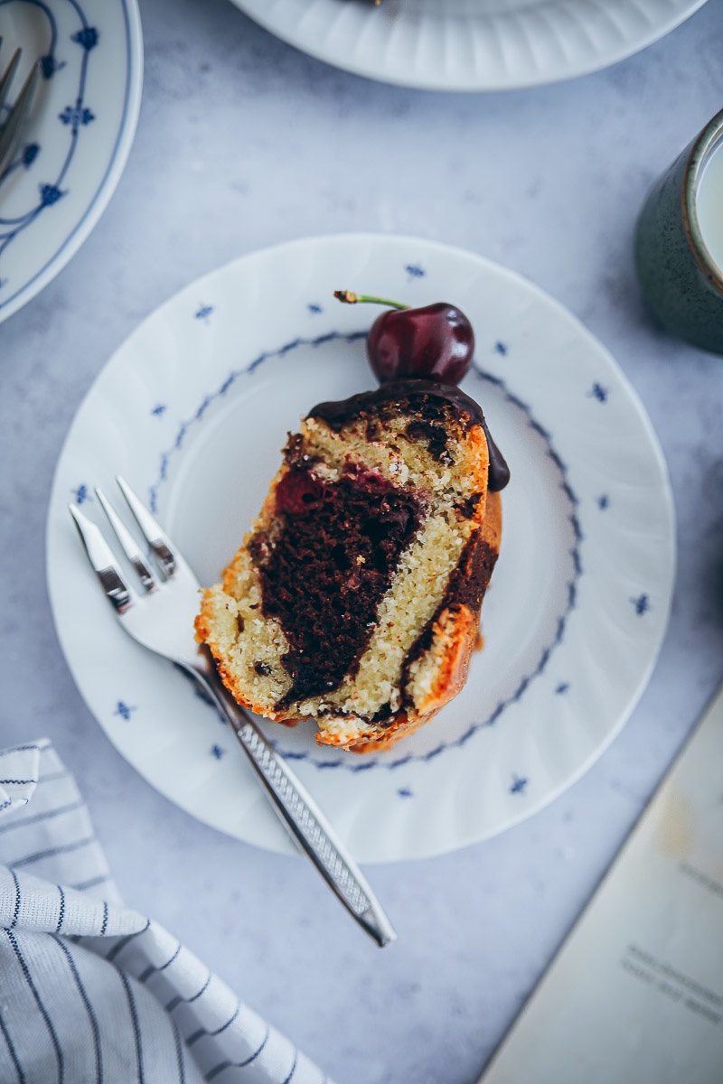 Marmorkuchen Gugelhupf mit Kirschen | Zucker, Zimt und Liebe