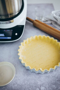 Suesskartoffel Feta Quiche Rezept sweet potato feta tart muerbeteig herzhafte tarte einfaches vegetarisches Mittagessen Bosch Cookit Test Zuckerzimtundliebe Foodstyling food photography feedfeed food52