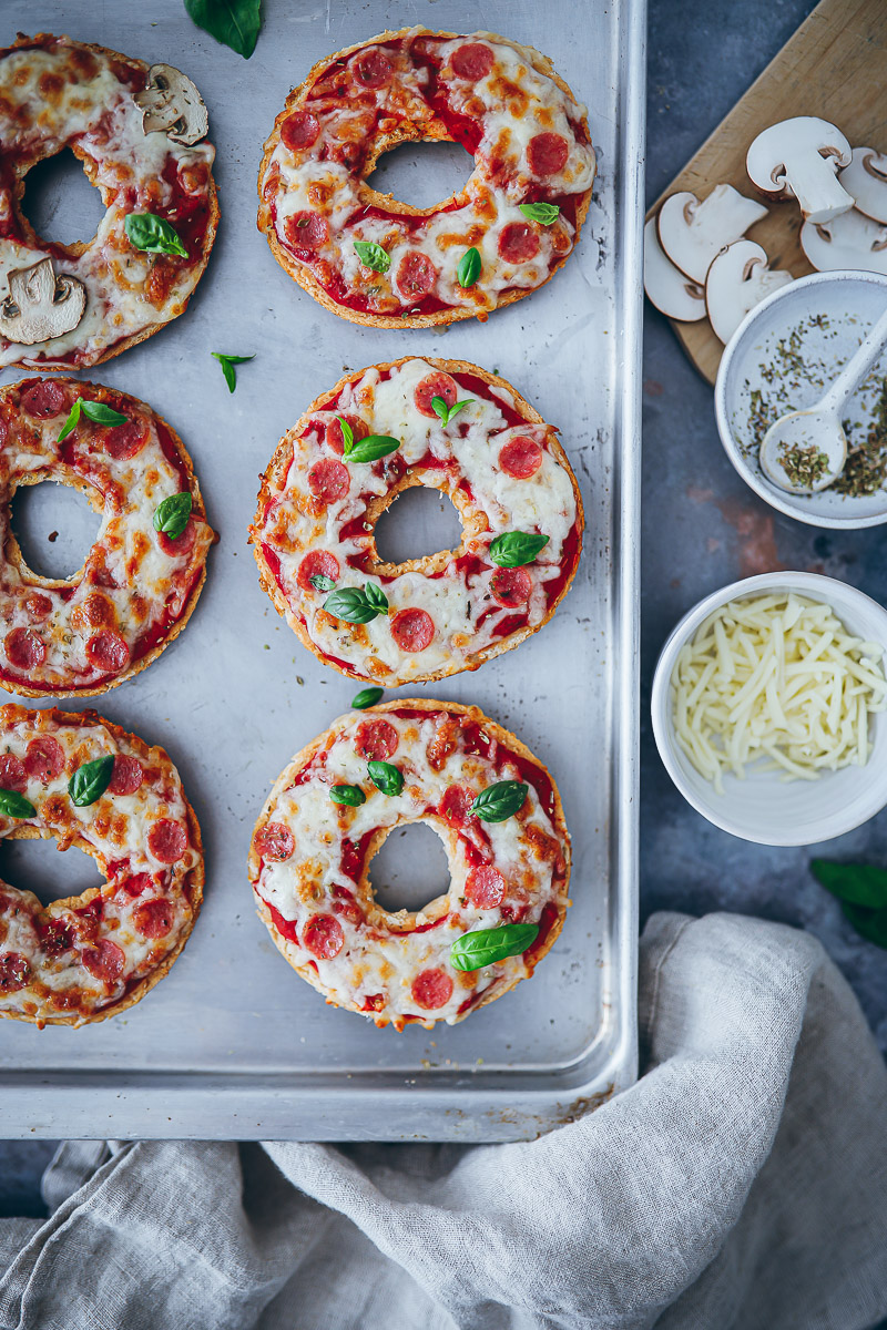 Bagel Pizzas Rezept  Zucker, Zimt und Liebe