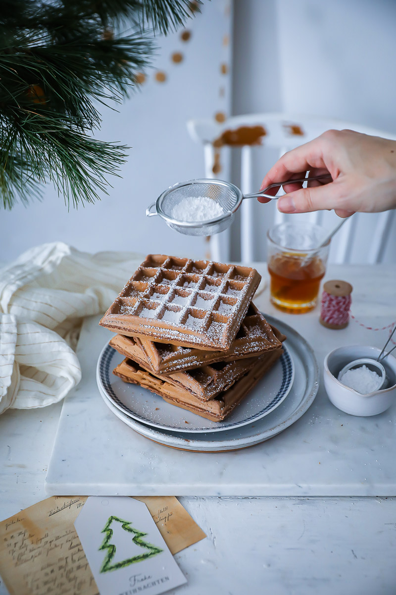 dicke belgische Weihnachts-Waffeln | Zucker, Zimt und Liebe
