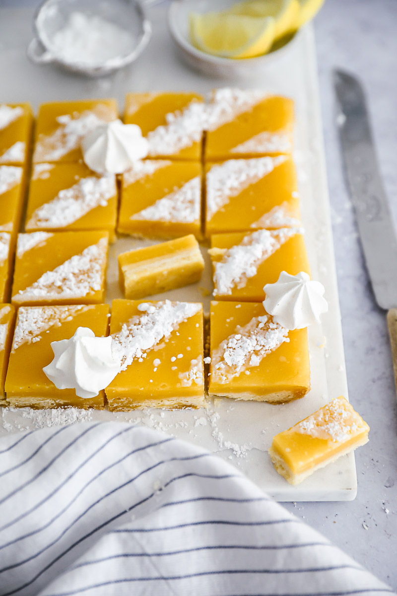 Rezept für Lemon Bars - Zitronenschnitten