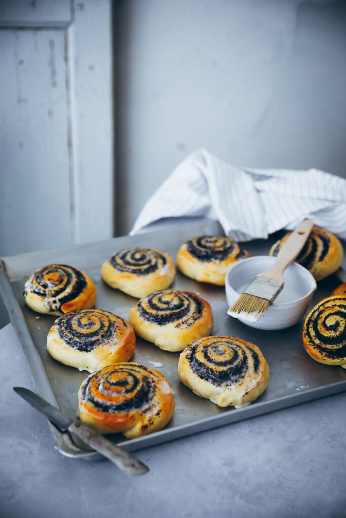 Liebstes Mohnschnecken Rezept - Hefeschnecken Mohnfüllung