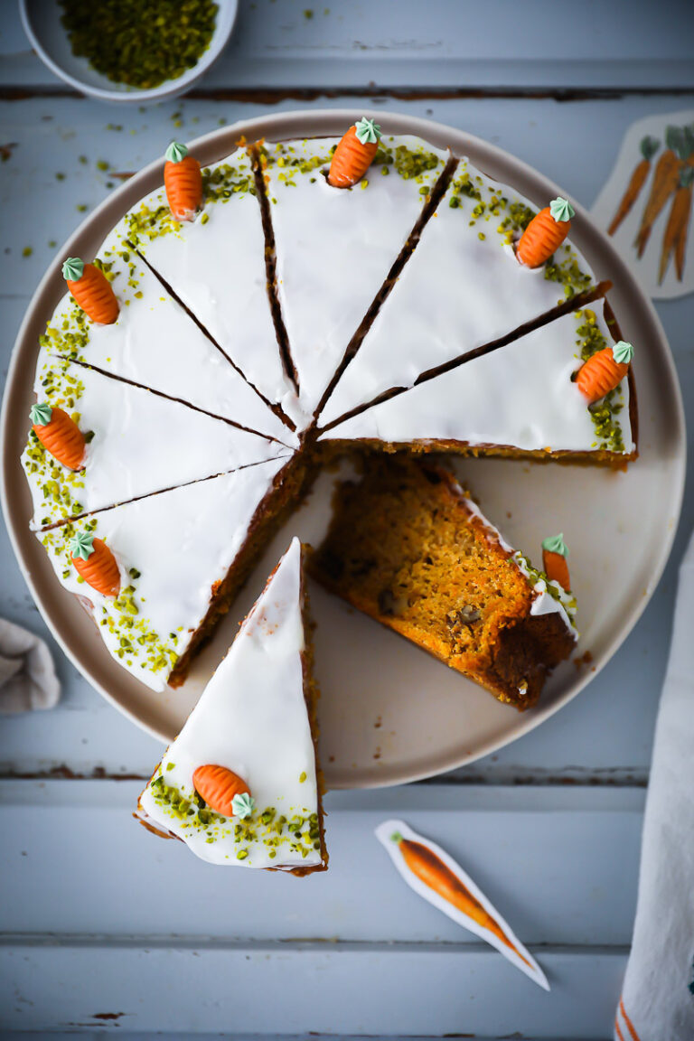 Carrot Cake Rezept Möhrenkuchen Rüblikuchen