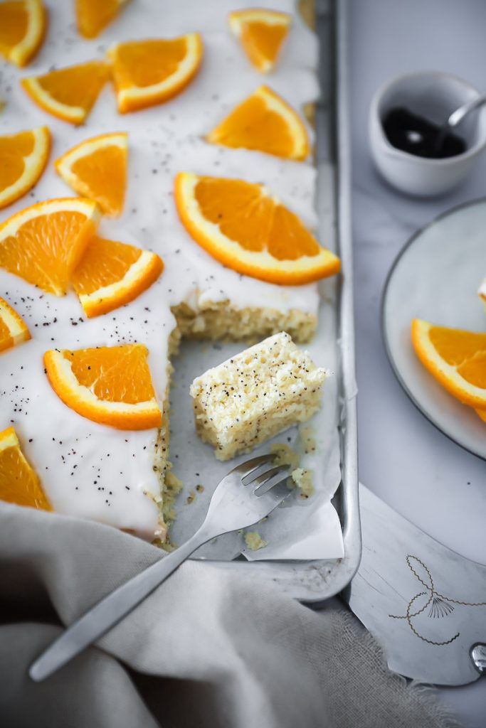 Zitronenkuchen Rezept mit Mohn - Lemon Poppy Seed Cake