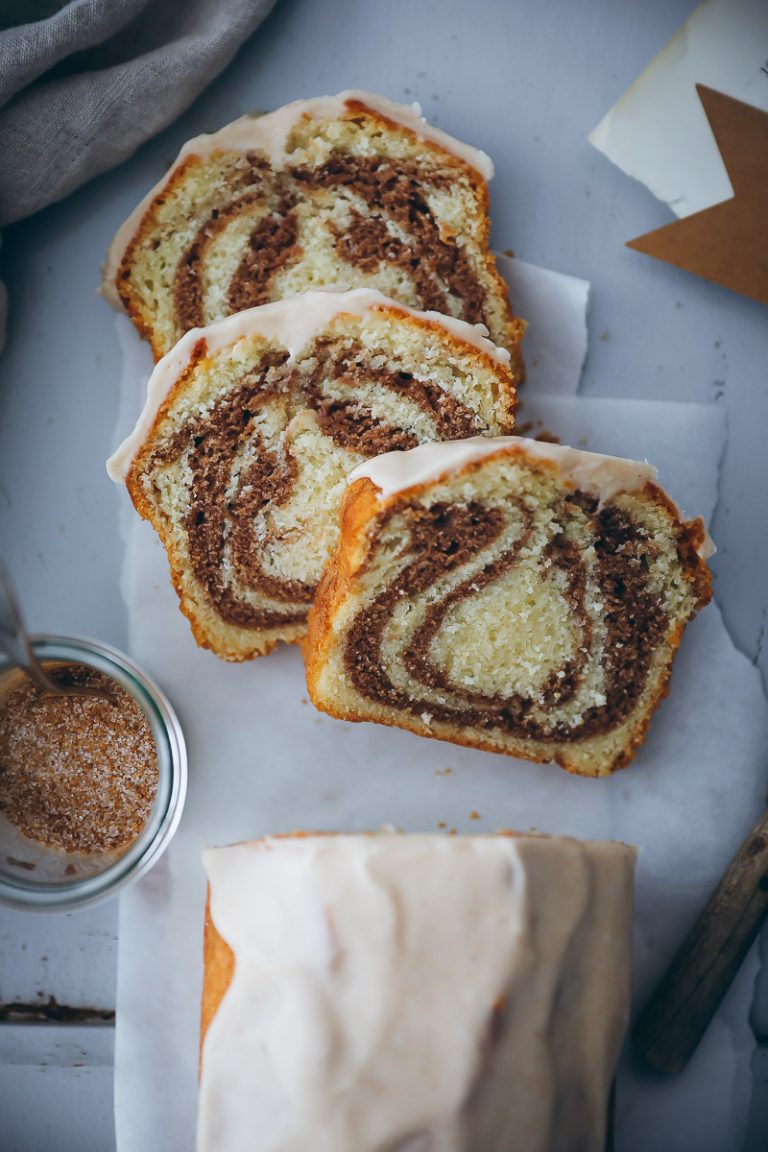 Zimtschnecken Kuchen Rezept – cinnamon roll pound cake