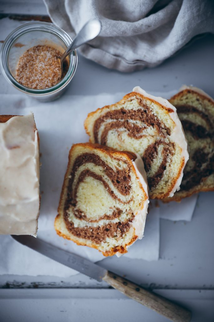 Zimtschnecken Kuchen Rezept – cinnamon roll pound cake