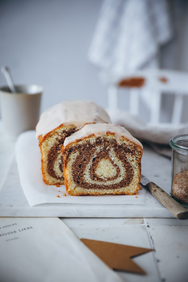 Zimtschnecken Kuchen Rezept – cinnamon roll pound cake Zimtschnecken Kuchen Rezept – cinnamon roll pound cake