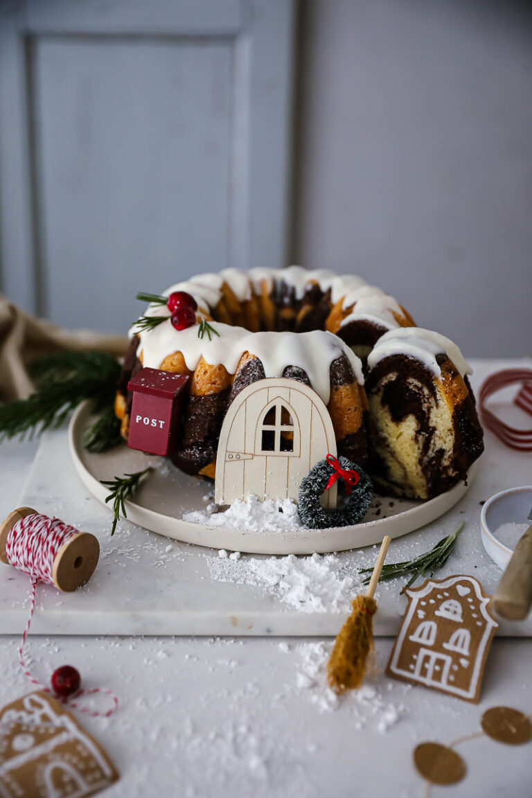 Lebkuchen Marmorkuchen Gugelhupf Rezept zu Weihnachten