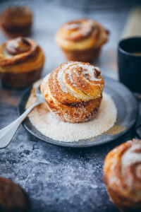 einfaches Cruffins rezept recipe Marzipanfüllung baking bakefeed feedfeed