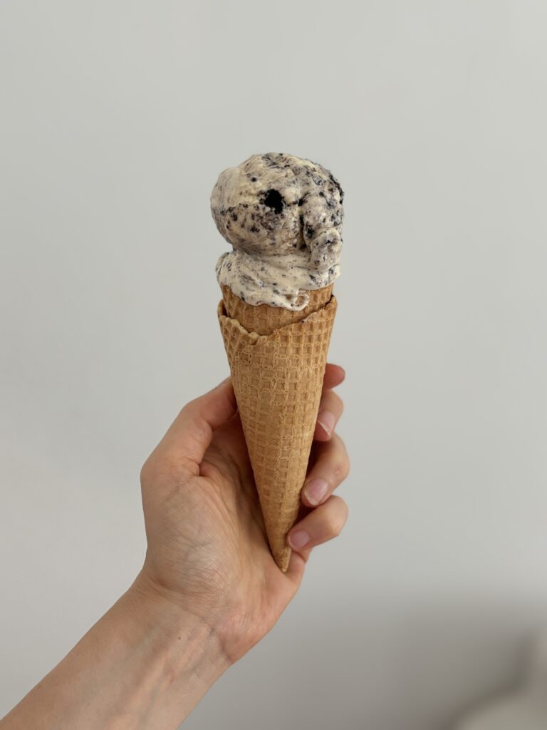 Cookies and Cream Cappuccino Eis ohne Eismaschine Rezept no churn oreo ice cream recipe eiskaffee kaffeeis