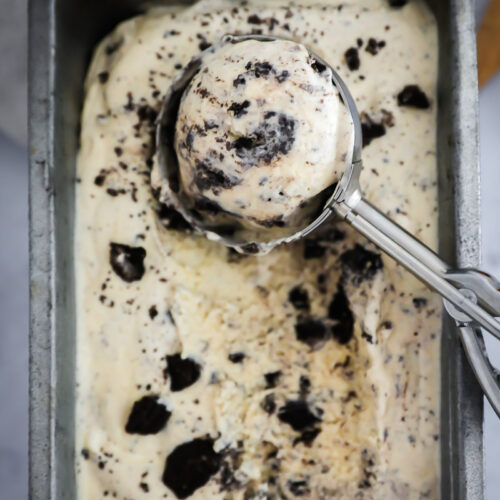 Cookies and Cream Cappuccino Eis ohne Eismaschine Rezept no churn oreo ice cream recipe eiskaffee kaffeeis